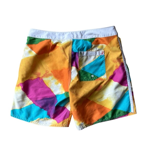 ROXY Tie Dye Surf Swim Board Shorts Jr Sz 1 Colorful Beach Summer Paddleboard - Picture 2 of 6
